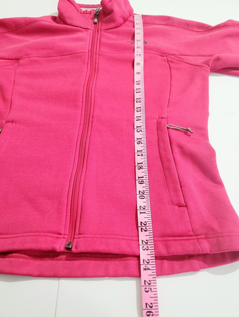 The North Face Women’s Medium Pink Full Zip Fleece Soft Shell Jacket Coat M - Picture 10 of 11